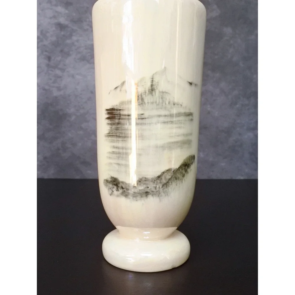 Vintage Bering Sea Originals Alaska Hand Painted Geese Lusterware Decanter